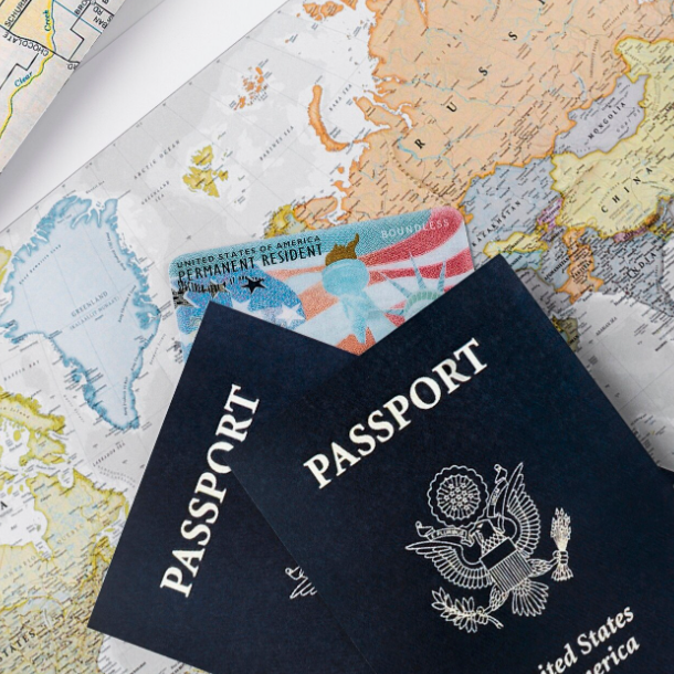 Passport and medical form for USCIS Immigration Medical Exam